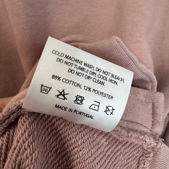 Varley Blush Manning Sweatshirt Double Zippered Pullover Casual Women's S - Picture 10 of 12